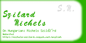 szilard michels business card